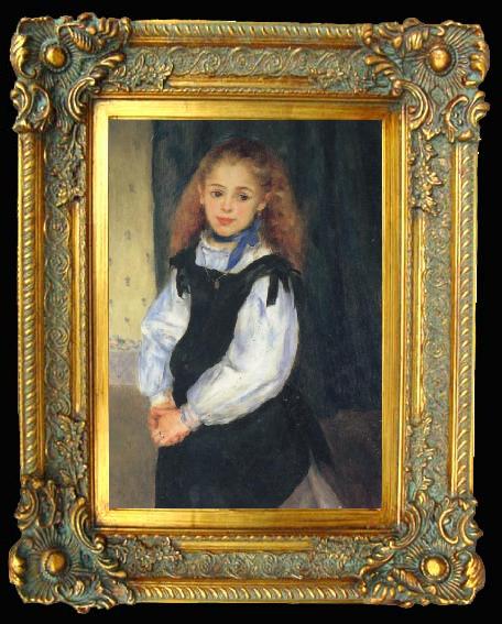 framed  Pierre Renoir Portrait of Delphine Legrand, Ta012-2